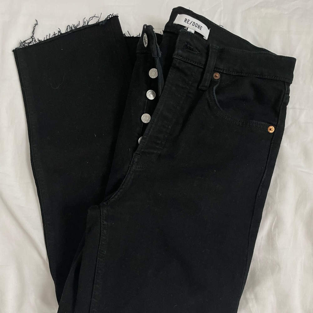 RE/DONE Noir with Rip Jeans size 26 🖤